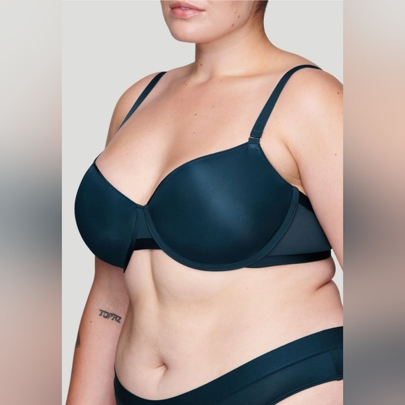 CUUP Other - CUUP The Demi T-Shirt - Spacer Sz 44C Teal Underwire Bra New WL296